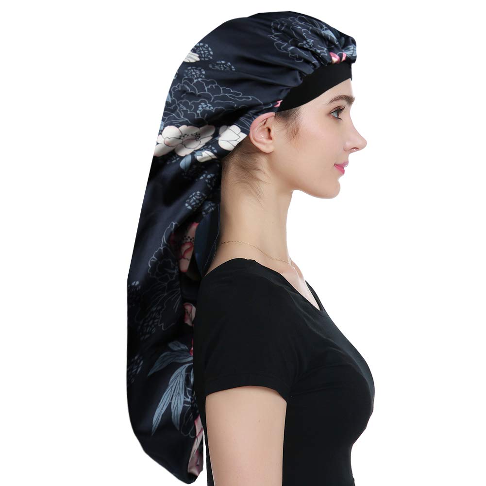 Alnorm Oversize Bonnet for Braids Extra Large Sleep Caps for Women