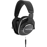 Koss Pro4S Studio Over-Ear Headphones, Black Detachable Cord, Wired Plug | Dual Choice Entry, Professional, 3.5mm Jack