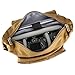 SLR Camera Bag Evecase Large Canvas Messenger SLR/DSLR Camera Shoulder Bag with Rain Cover for Digital Cameras, Laptops and Other Accessories - Brown