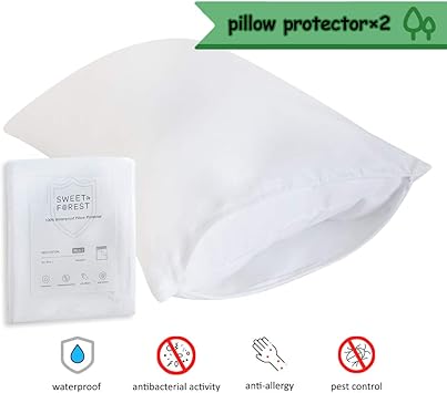Amazon Com Sweetforest 2 Standard Size 100 Sweatproof Cotton