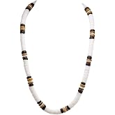 BlueRica Puka Shell Beads with Coconut Beads Necklace (20 Inches)