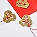 Pangda 5 Sets Chinese Coins Fortune Coin Feng Shui Coins Lucky Coins I-Ching Coins with Red String