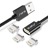 RAXFLY Compatible Fit iPhone Xs Max X XR Charging Cable with 3 Magnetic Connector 3.3 FT Nylon Braided Replacement for iPhone 8 7 6 6S Plus