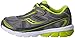 Saucony Boys Baby Ride Sneaker (Toddler/Little Kid),Grey/Lime,12 M US Little Kid