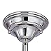 8-Inch Retro Style Schoolhouse Mini-Pendant Light in Chrome Finish