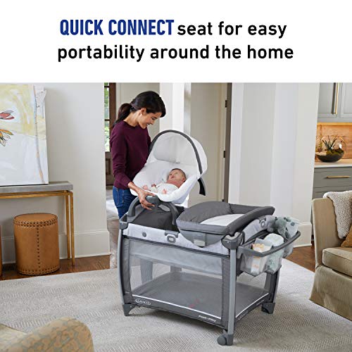 Graco Pack 'N Play Quick Connect DLX Playard Includes Portable Seat