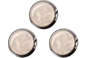 ksngTixe 3Pcs Trumpet Valve Buttons, Professional Replacement Finger Buttons for Trumpet - Metal Upgrade Parts with Ergonomic
