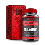 Anti Anxiety Supplement and Stress Support for Anxiety Relief with Ashwagandha, L-Theanine, Turmeric Extract, and GABA :: Reduce Stress Without Feeling Tired :: Double Dragon Organics :: 90 Caps