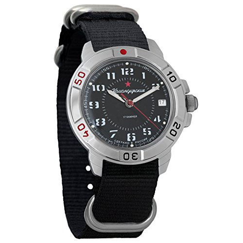 Vostok Komandirskie Army Mechanical Mens WristWatch Military Komandirskie Case Wrist Watch #431186 (black) Vostok Komandirskie Army Mechanical Mens WristWatch Military Komandirskie Case Wrist Watch #431186 (black)