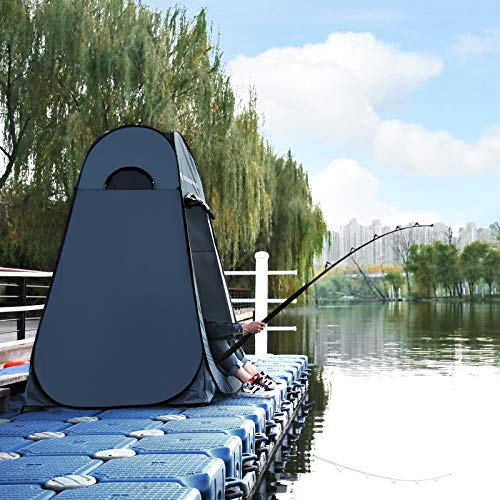 SONGMICS Portable Pop up Tent, Dressing Room Privacy Shelter, for Outdoor Camping Fishing Beach Shower Toilet, with Zippered Carrying Bag | Privacy Shelter