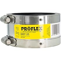 3001-1125 - Fernco 3001-1125 - 1-1/2" X 1-1/4" ProFlex Coupling (Cast