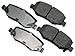 Akebono ACT1274 Proact Ultra Premium Ceramic Disc Brake Pad kit