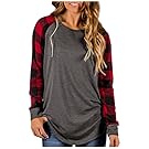 Aifer Women's Long Sleeve Lightweight Sweatshirt Pullover Jersey Tunic Tops