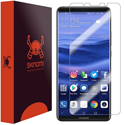 Huawei Mate 10 Pro Screen Protector, Skinomi TechSkin Full Coverage Screen Protector for Huawei Mate 10 Pro Clear HD Anti-Bubble Film
