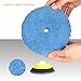 SPTA Microfiber Fast Finishing Pad 3 Pcs 6 inch (150 mm) Polishing Pads, Buffing Compound Pads Kits for 5 Inch (125mm) DA/RO Car Polisher