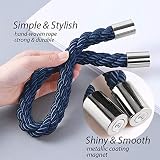 Pretty Jolly 2 Pack Magnetic Curtain Tiebacks Royal Blue Modern Drape Holdbacks view 3