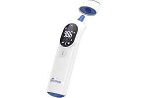 ANMEATE SCAN Touchless Forehead Thermometer for Adults and Kids, Instant Accuracy Readings,Fever Alarm, Quiet Vibration Feedback and 40 Memory Function, LCD