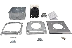 Mingzhe NEMA 6 50R Receptacle Heavy Duty Electrical Socket Premium Galvanized Iron Stainless Steel Power Outlet for Welders P