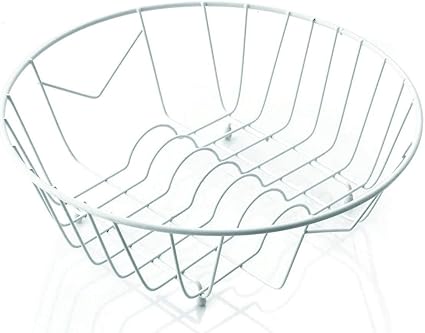 Geschirrkorb weiß rund: Amazon.de: Baumarkt