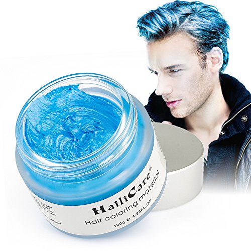HailiCare Blue Hair Wax 4.23 oz, Professional Hair Pomades, Natural
