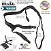 Hold-Ups Stay-Downs Dress Shirt Stays Stirrup Style with USA Patented No-Slip Metal Clips Black