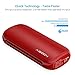 Aibocn Power Bank 16000mAh Portable External Charger with Fast Charging Technology for Apple Phone iPad Samsung Galaxy Tablets and More, Christmas Red