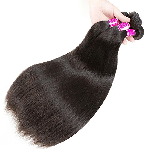 Ubuty 8A Brazilian straight hair bundles 18.20.22 Inch 100% Unprocessed Virgin Hair Remy Human Hair 3 Bundles Weave Mink Hair Natural Color