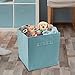 Sorbus Storage Cubes - 11 Inch Foldable Fabric Baskets for Organizing Pantry, Closet, Shelf, Toy Box, Cubby - 6 Collapsible Cloth Cube Storage Bins for Home, Nursery, Playroom, Bedroom (Pastel Blue)