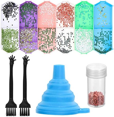 10Pcs Upgrade Large Capacity Diamond Painting Tray, Diamond Rhinestone Plate, Bead Sorting Trays, Diamond Painting Accessories with Silicone Funnel, Drill Bottle and Cleaning Brush 10Pcs Upgrade Large Capacity Diamond Painting Tray, Diamond Rhinestone Plate, Bead Sorting Trays, Diamond Painting Accessories with Silicone Funnel, Drill Bottle and Cleaning Brush