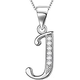 Aurora Tears Letter Necklace Initial 925 Sterling Silver Alphabet Pendant Crystal Name Gift Women Cubic Zirconia Jewelry