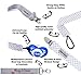 Dodo Babies Pacifier Clip Set - Four Clips Plus Binky Case – Universal Holder Fits Most Paci Brands, Teether Toys and Car Seats – Blue and Teal Prints for Girls or Boys