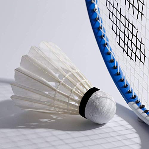 Senston Badminton Shuttlecocks 6 Pcs Entertainment Durable Shuttlecocks | Flight path is stable, High-quality Duck Feathers, Composite cork ball head