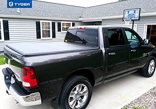 Amazon Com Tyger Auto T3 Soft Tri Fold Truck Bed Tonneau Cover For 2009 2018 Dodge Ram 1500 2019 2020 1500 Classic Fleetside 5 7 Bed Without Rambox Tg Bc3d1015 Black Automotive