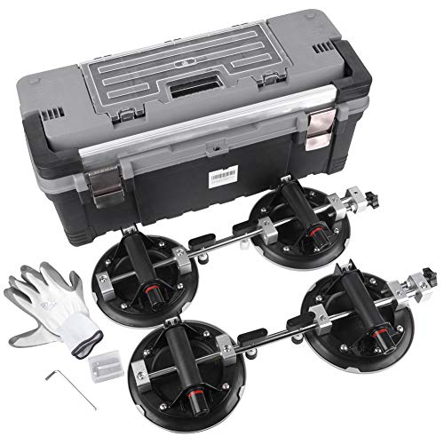IMT Seamless Seam Setter 2 Pack with 8-Inch Vacuum Suction Cups for Seam Joining and Leveling, Professional Countertop Installation Tool for Granite, Stone, Marble, Slab, with Free Gloves and Case