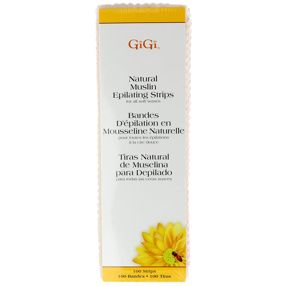 GiGi Natural Muslin Epilating Strips Large (3