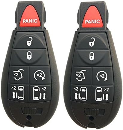 Dudely Keyless Entry Remote Control Car Key Fob Replacement 7 Button For M3N5WY783X IYZ-C01C(Just Case Shell)-2 PACK