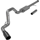 Flowmaster 717885 FlowFX Cat-Back Exhaust Kit 3.5 Inch Stainless Steel 5 Inch Black Ceramic Coat Stainless Tip Compatible with 2011-2018 Chevy Silverado GMC Sierra 1500 6.2L 2/4WD All Wheelbases