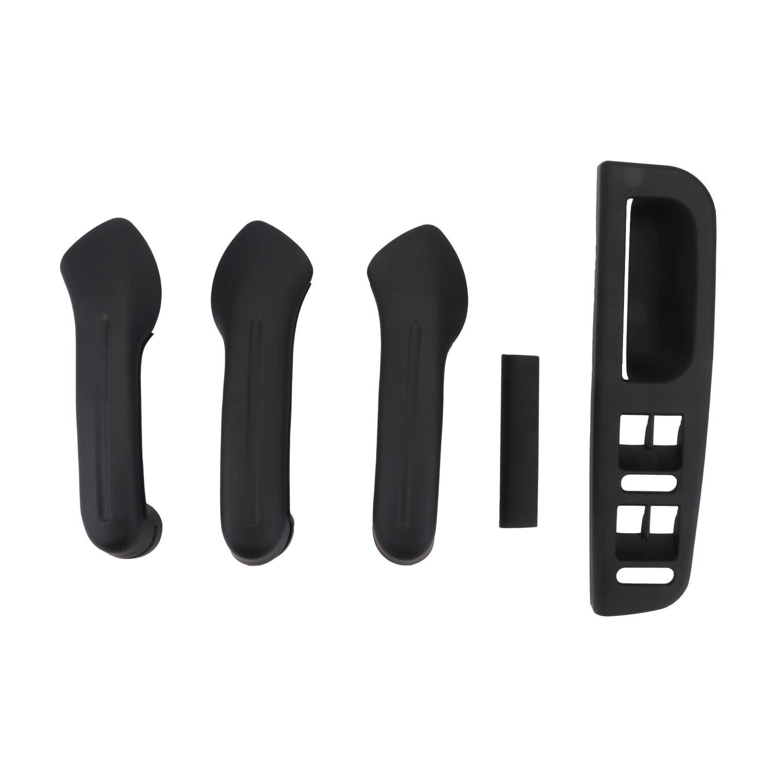 BONRYAN 8 Pieces/Set Window Glass Plate Button Control Panel Door Handle Cover for Golf 4 Fit for Je-TTA MK4 Bo-ra 1998-2004 (Matt Black)