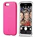 iPhone 6S Plus Case, Elftear LED Light Up Selfie Cell Phone Case Luminous Back Cover Skin for Apple iPhone 6S Plus iPhone 6 Plus 5.5 Inch (Rose)