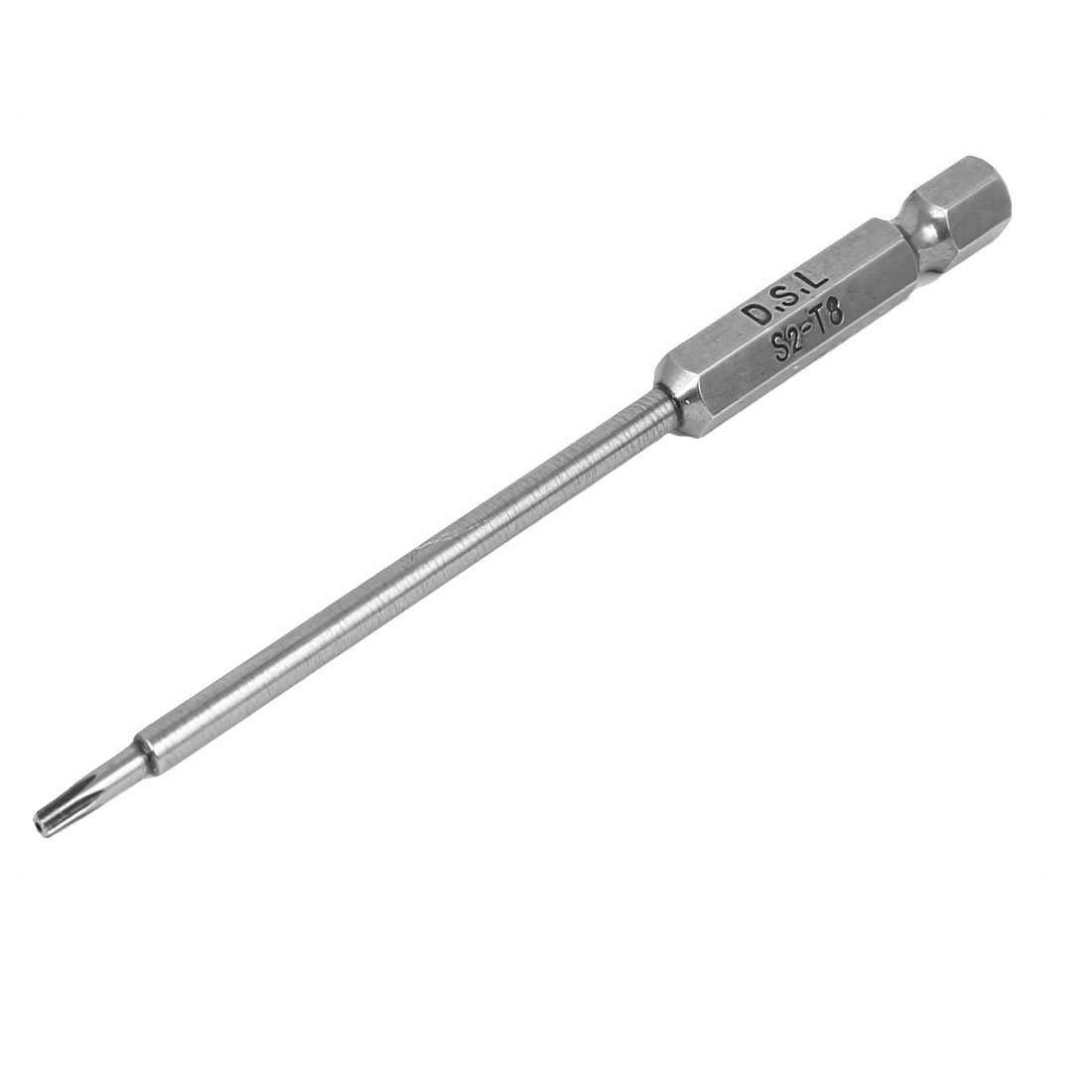 sourcingmap 100mm Long 1/4" Hex Shank T8 Magnetic Torx Security Screwdriver Bits โ image 1