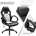 Furmax High Back Office Gaming Chair Computer Desk Chair,Ergonomic Adjustable Racing Chair,Task Swivel Executive Chair with Lumbar Support (White)
