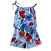 ZHUANNIAN Baby Toddler Girls Outfits 2PC Cami Tops and Shorts Set Summer Boho Hawaiian