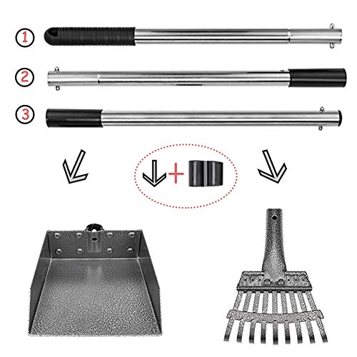 Snagle Paw Dog Pooper Scooper,Tray and Rake Set Poop Scooper for Dogs