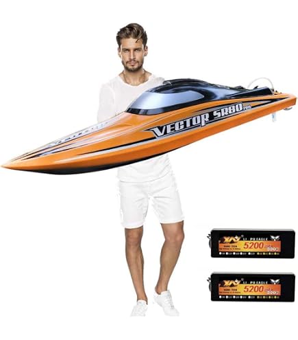 FAS Bateau RC Bateau de vitesse RC 2.4GHz sans fil double moteur FAS Bateau RC Bateau de vitesse RC 2.4GHz sans fil double moteur