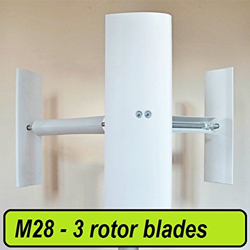 MAKEMU Energy Mini Micro Home Vertical axis Wind Turbine Power Generator 500/750 /1000 W Small Domestic Mill Darrieus Savonius 1KW - Thumbnail 2