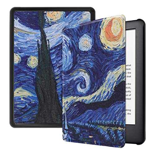 Capa Para Kindle 11ª Geração 2024 e 2022 (C2V2L3 e RS23CV) - Rígida - Sistema de Hibernação - Fechamento Magnético (Van Gogh)