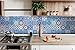 Backsplash Tile Stickers 24 PC Set Authentic Traditional Talavera Tiles Stickersl Bathroom & Kitchen Tile Decals Easy to Apply Just Peel and Stick Home Decor 4x4 Inch (Kitchen Decals SB14)