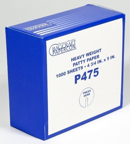 Hamburger Patty Paper, Heavy Weight, Box of 1000 Sheets by Patty Paper