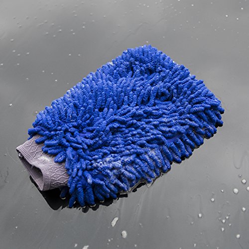 Ultimate Car Wash Mitt - Premium Chenille Microfiber Wash Mitt - Wash Glove - Lint Free - Scratch Free - Regular Size