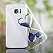 Urberry Glaxy S7 Case, Running Glitter Cover, Blue Sparkle Love Heart, Creative Design Flowing Liquid Floating Luxury Bling Glitter Sparkle Hard Case for Samsung Galaxy S7 with a Screen Protector